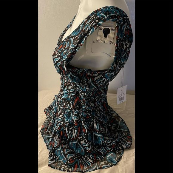 NWT Walter Baker Will Sleeveless Dressy Top Bohemian Teal - Picture 6 of 11